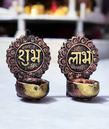 PAIR OF HANDMADE 'SHUBH LABH'